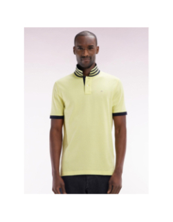 Polo à manches courtes en coton pima jaune homme - Eden Park