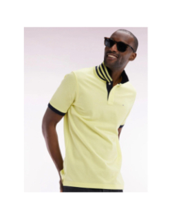 Polo à manches courtes en coton pima jaune homme - Eden Park