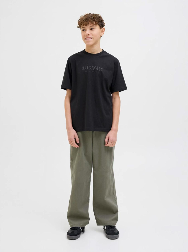 T-shirt jorfrederiksberg noir garçon - Jack & Jones