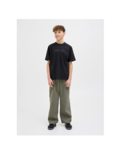 T-shirt jorfrederiksberg noir garçon - Jack & Jones