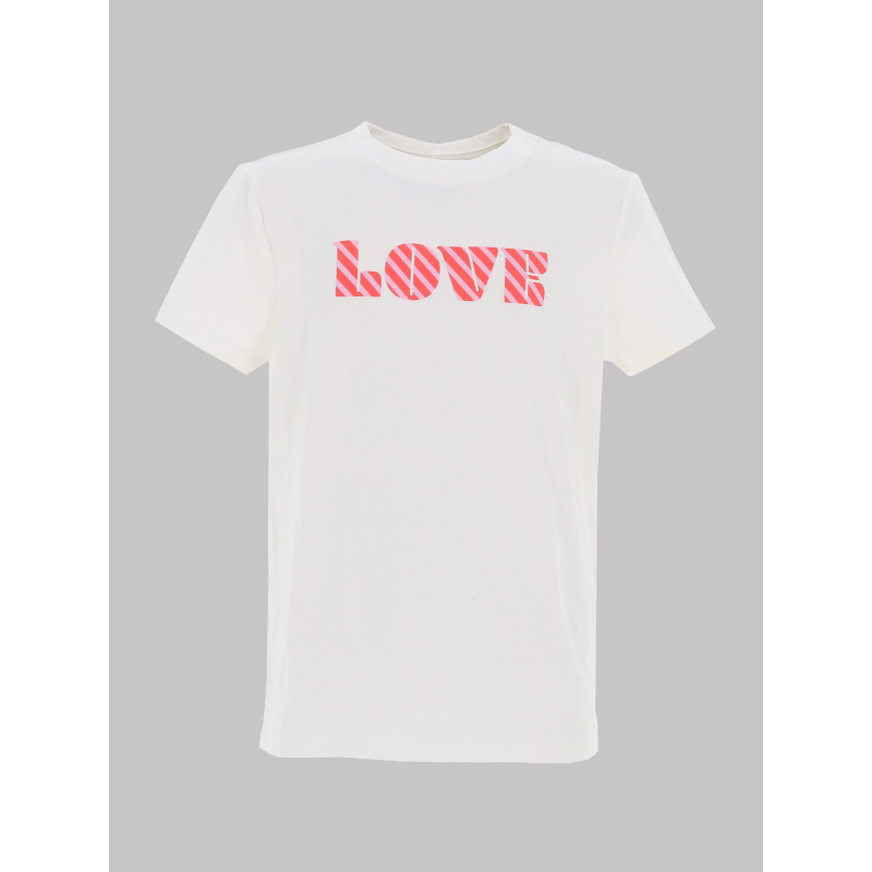 T-shirt à manches courtes kogsonja écru fille - Only