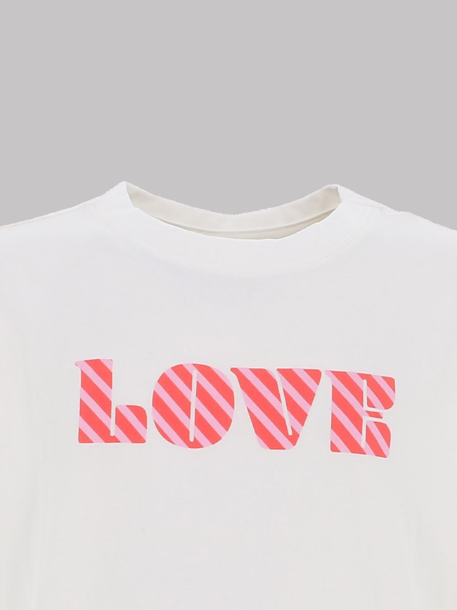 T-shirt à manches courtes kogsonja écru fille - Only