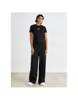 T-shirt court monologo noir femme - Calvin Klein Jeans