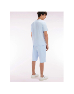Short molleton costela bleu ciel homme - Eden Park