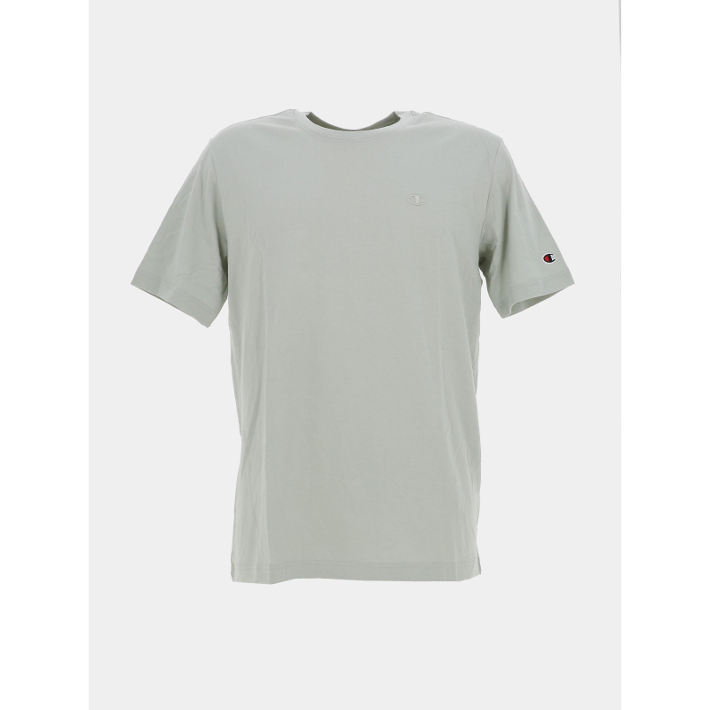 T-shirt à manches courtes logo brodé vert homme - Champion