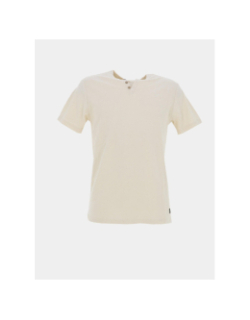 T-shirt à col boutonné t-gabriel beige homme - Teddy Smith