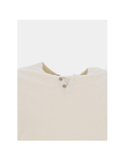 T-shirt à col boutonné t-gabriel beige homme - Teddy Smith