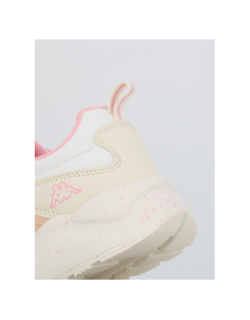 Baskets à scratch montero blanc rose fille - Kappa