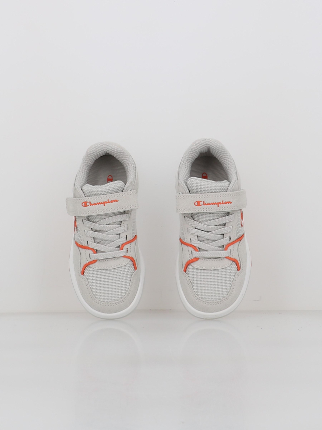 Baskets à scratch rd18 heritage baja gris enfant - Champion