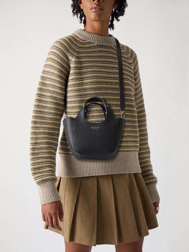 Sac bandoulière anadela 3 noir femme - Guess