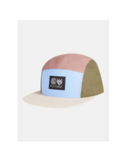 Casquette colorblock tropenat bleu kaki rose - Picture