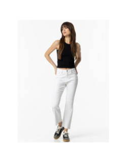Jean cropped megan blanc femme - Tiffosi