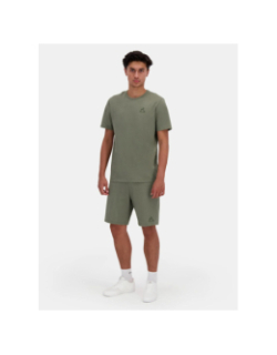 T-shirt monochrome kaki homme - Le Coq Sportif