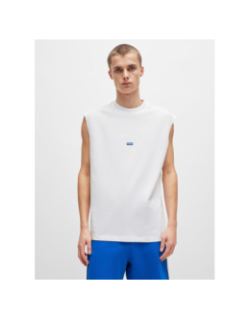 T-shirt navertz blanc homme - Hugo