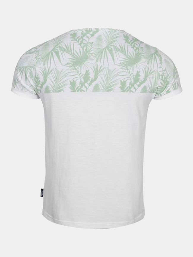 T-shirt imprimés marou blanc vert homme - La Maison Blaggio