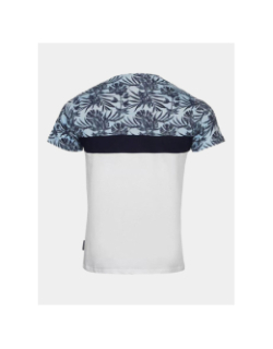 T-shirt maldives blanc bleu clair homme - La Maison Blaggio