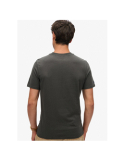 T-shirt vintage logo heritage délavé noir homme - Superdry