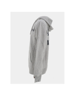 Sweat à capuche athletic gris chiné homme - Superdry