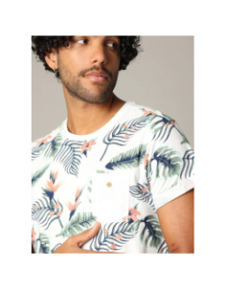 T-shirt floral nubie blanc homme - Deeluxe