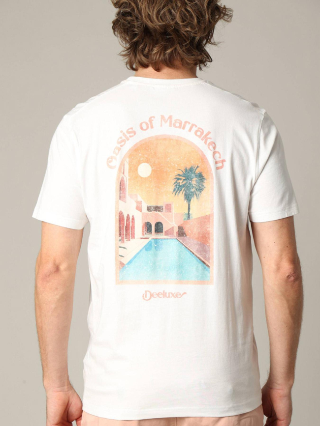 T-shirt marrakech blanc homme - Deeluxe