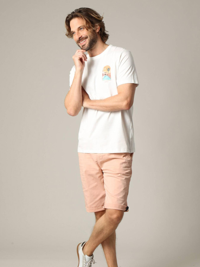 T-shirt marrakech blanc homme - Deeluxe