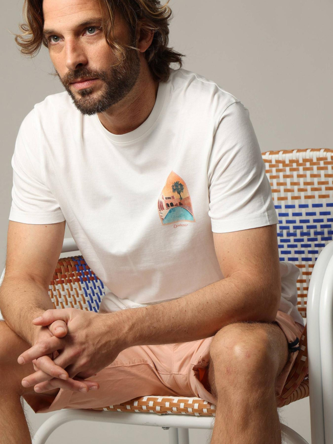 T-shirt marrakech blanc homme - Deeluxe