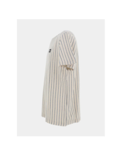 T-shirt rayé jedo blanc beige noir homme - Teddy Smith