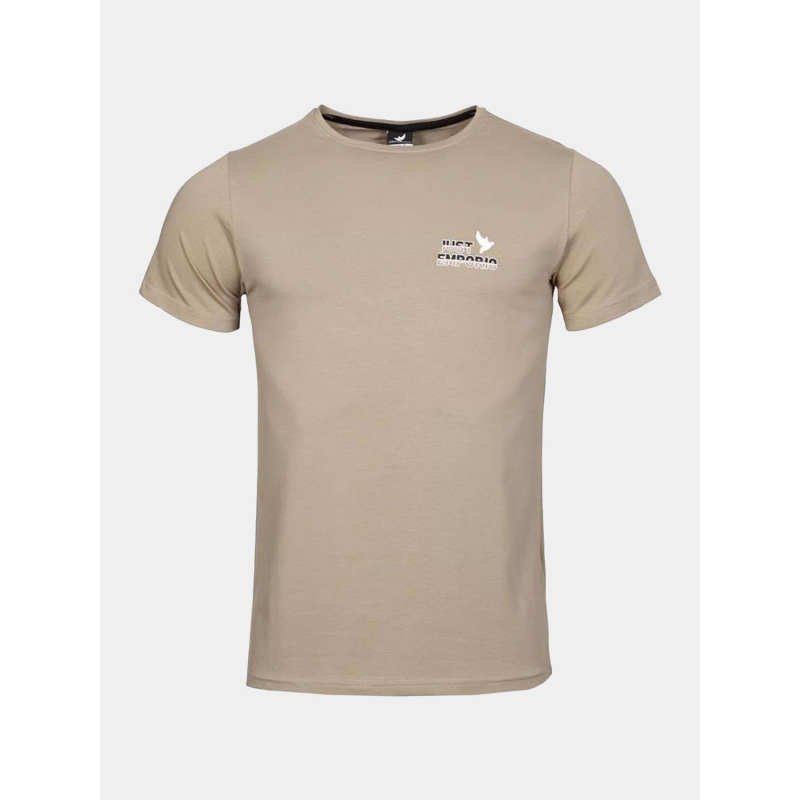 T-shirt à manches courtes milbim beige homme - Just Emporio