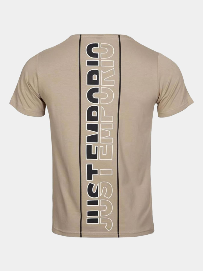 T-shirt à manches courtes milbim beige homme - Just Emporio