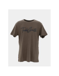 T-shirt à manches courtes t-evan kaki garçon - Teddy Smith