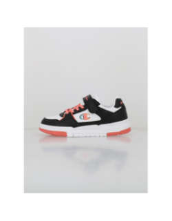 Baskets à scratch rd18 heritage noir blanc corail fille - Champion