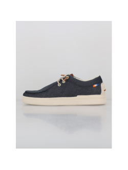 Mocassin en toile dusty bleu marine homme Benson Cherry