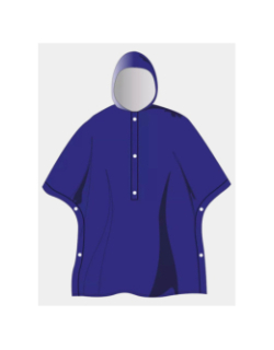 Poncho de pluie pika bleu marine adulte - Élémenterre