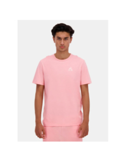T-shirt monochrome rose homme - Le Coq Sportif