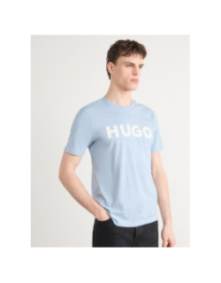 T-shirt dulivio open bleu homme - Hugo