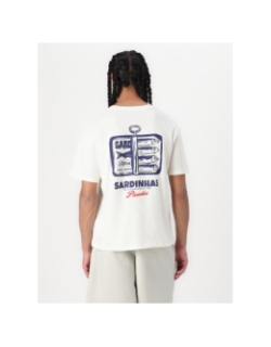 T-shirt sardinhas blanc écru homme - Jack & Jones