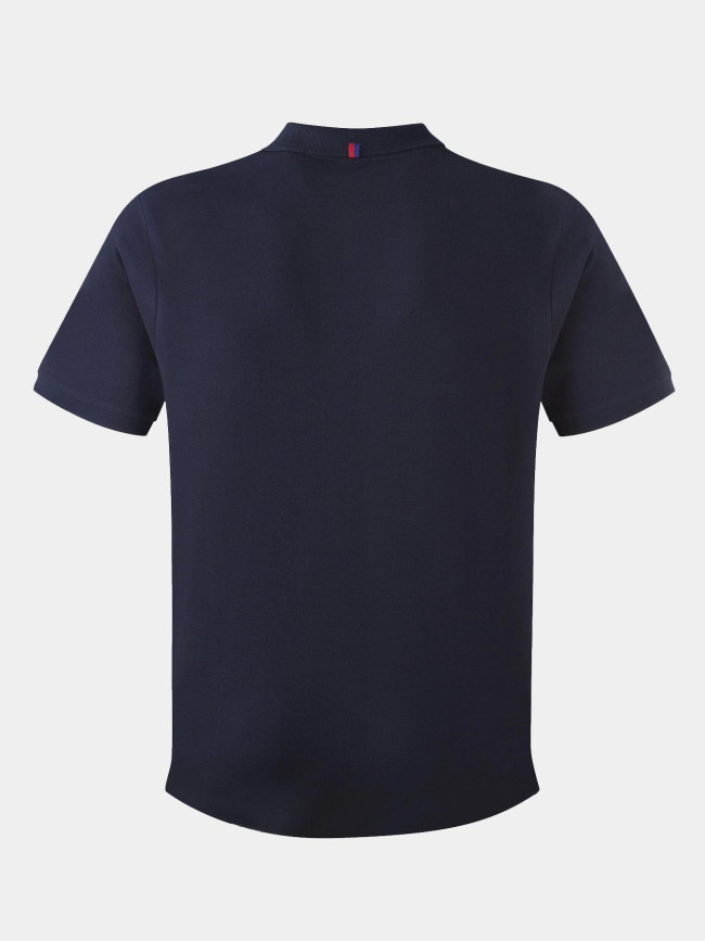 Polo à manches courtes signature bleu adulte - Olympique Lyonnais