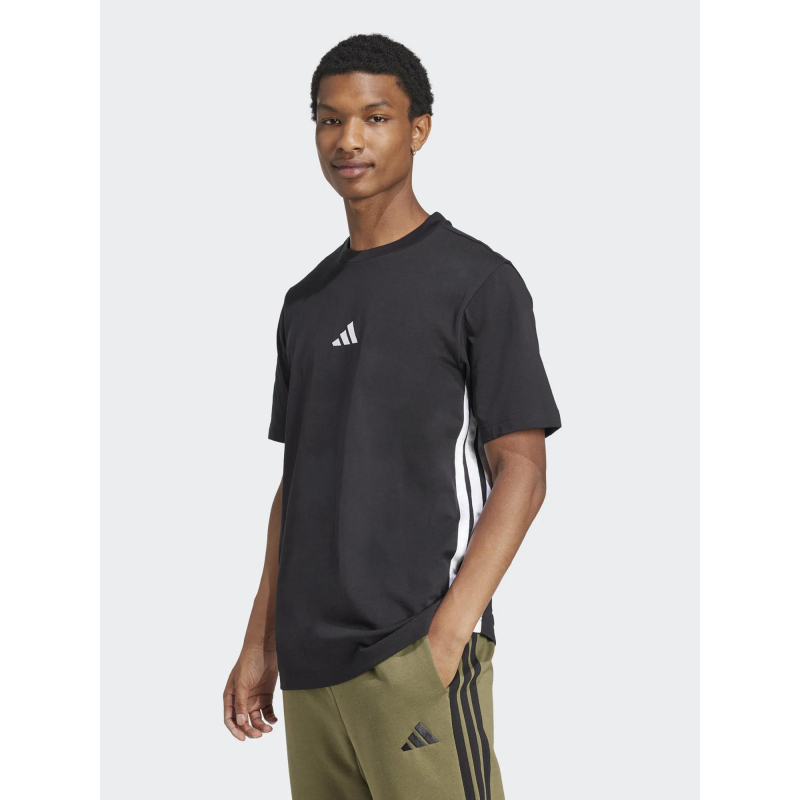 T-shirt 3S logo noir blanc homme - Adidas