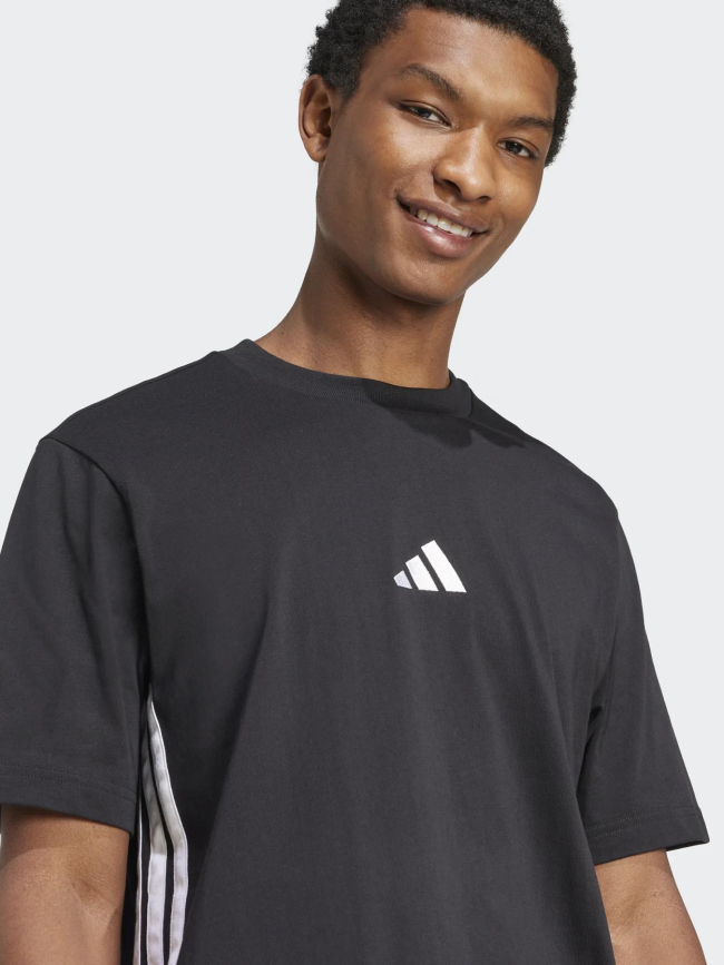 T-shirt 3S logo noir blanc homme - Adidas