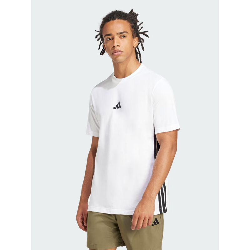 T-shirt à manches courtes 3s blanc et noir homme - Adidas
