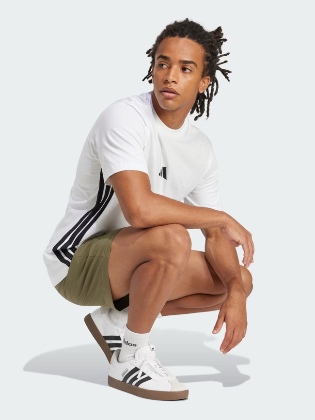 T-shirt à manches courtes 3s blanc et noir homme - Adidas