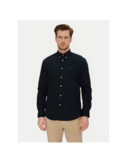 Chemise regular flex poplin bleu marine homme - Tommy Hilfiger