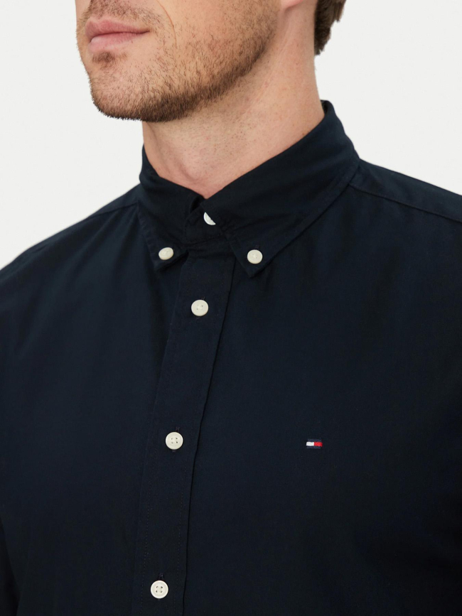 Chemise regular flex poplin bleu marine homme - Tommy Hilfiger