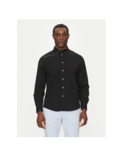 Chemise regular flex poplin noir homme - Tommy Hilfiger