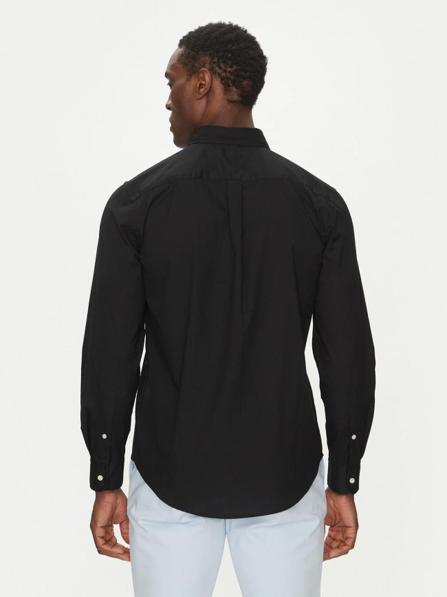 Chemise regular flex poplin noir homme - Tommy Hilfiger