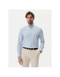 Chemise regular flex poplin sweet bleu homme - Tommy Hilfiger