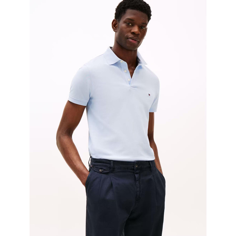 Polo slim core 1985 bleu clair homme - Tommy Hilfiger