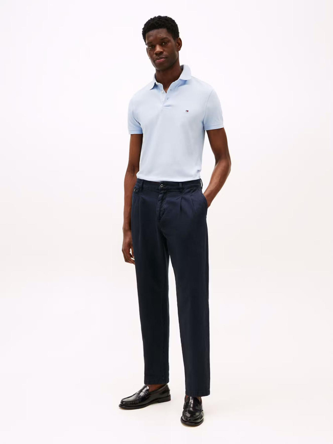 Polo slim core 1985 bleu clair homme - Tommy Hilfiger