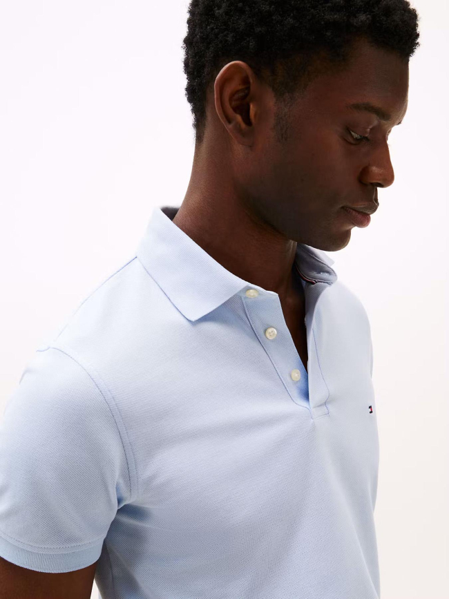 Polo slim core 1985 bleu clair homme - Tommy Hilfiger