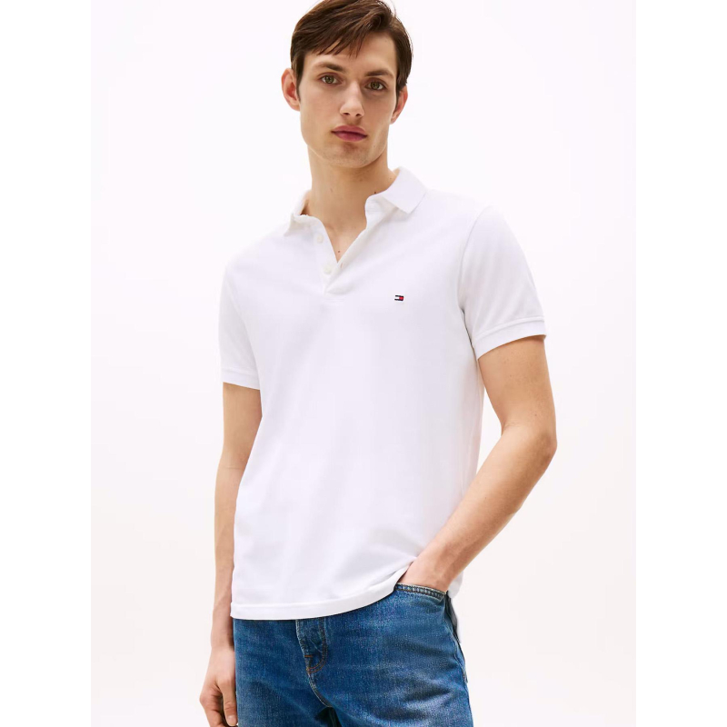 Polo slim core 1985 blanc homme - Tommy Hilfiger